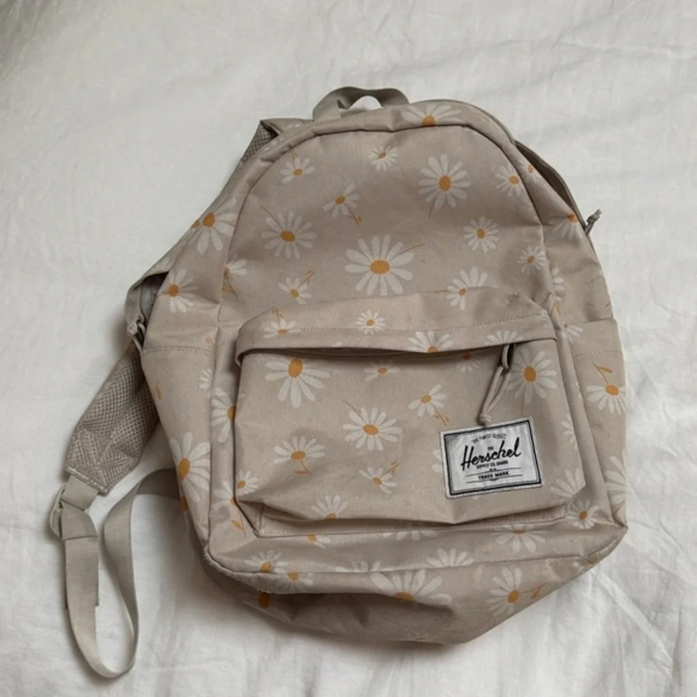 Herschel Classic Backpack Wild Daisy Moonbeam Kids Girls Floral Cream